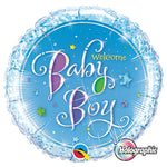 Welcome Baby Boy Stars 18″ Balloon