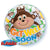 Get Well Monkeys 22″ Bubble Balloon