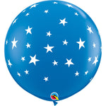 Contempo Stars-a-round - Dark Blue 36″ Latex Balloons (2 count)