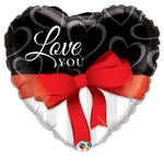 Love You Red Ribbon 36″ Balloon