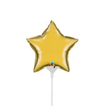 Mini Star - Metallic Gold (air-fill Only) 4″ Balloon