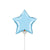 Mini Star - Pearl Light Blue (air-fill Only) 4″ Balloon