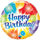 Birthday Balloons Ablaze Blue (air-fill Only) 9″ Balloon