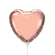 Heart - Rose Gold (air-fill Only) 9″ Balloon