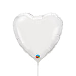 Heart - White (air-fill Only) 9″ Balloon