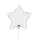 Star - White (air-fill Only) 9″ Balloon