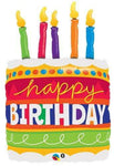 Qualatex Birthday Cake & Candles 35″ Balloon