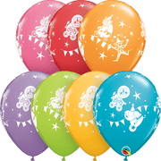 Qualatex Latex 11" Round Circus Parade Latex Balloons (50 pack)