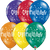 Qualatex Latex 11" Round Congratulations Stars (50 pack)