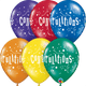 11″ Round Congratulations Stars (50 pack)