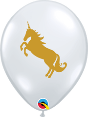 Qualatex Latex 11" Round Unicorn Balloons (50 pack)