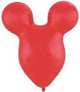15″ Red Mousehead Latex Balloons 50 Count