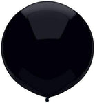 Qualatex Latex 17" Pitch Black Outdoor Display Latex Balloons 72 Count