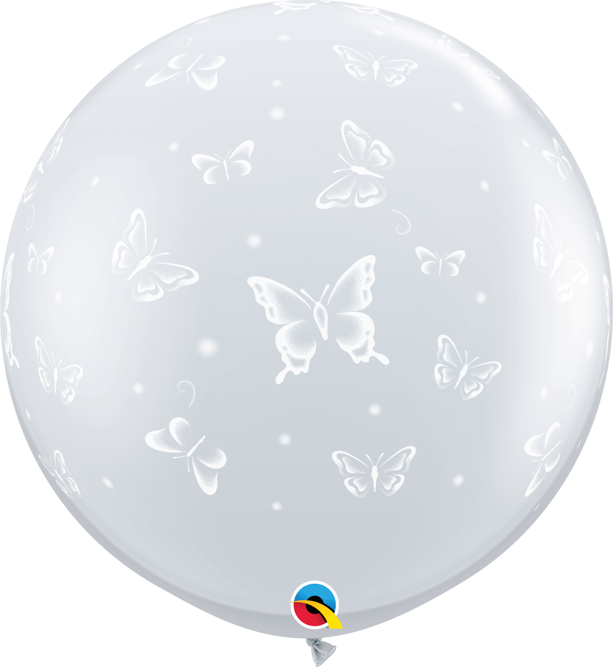 Qualatex Latex 3' Round Butterflies-A-Round Balloons (2 pack)