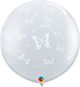 3' Round Butterflies-A-Round Balloons (2 pack)