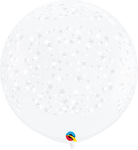 Qualatex Latex 3' Round Stars-A-Round Balloons (2 pack)