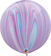 Qualatex Latex 30" Fashion SuperAgate (Marbled) Latex Balloons (2 count)