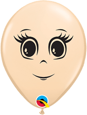 Qualatex Latex 5" Feminine Face Latex Balloon (100 pack)