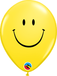 5″ Round Smile Face Balloons (100 pack)