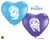Qualatex Latex 6" Heart Anna & Elsa Faces Balloons (100 pack)