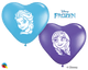 6″ Heart Anna & Elsa Faces Balloons (100 pack)