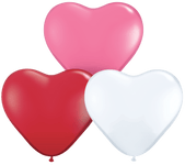 Qualatex Latex 6″ Heart Latex Balloons, Love Assortment (100)