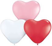 Qualatex Latex 6″ Heart Latex Balloons, Sweetheart Assortment (100)