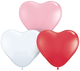 6″ Heart Latex Balloons, Sweetheart Assortment (100)