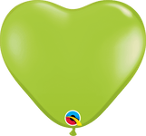 Qualatex Latex 6″ Lime Green Heart Latex Balloons (100 Count)