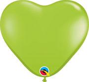 Qualatex Latex 6″ Lime Green Heart Latex Balloons (100 Count)