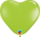6″ Lime Green Heart Latex Balloons (100 Count)