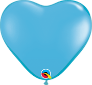Qualatex Latex 6″ Pale Blue Heart Latex Balloons (100 Count)