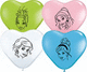 6″ Princess Face Heart Latex (100 count)