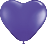 6″ Quartz Purple Heart Latex Balloons (100)
