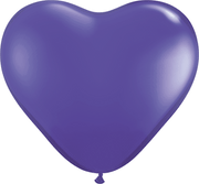 6″ Quartz Purple Heart Latex Balloons (100)