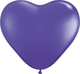 6″ Quartz Purple Heart Latex Balloons (100)