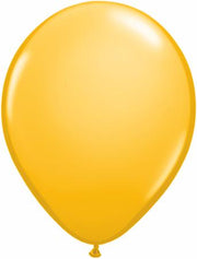 Qualatex Latex 9" Goldenrod Latex Balloons 100 Count