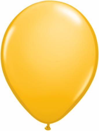 Qualatex Latex 9" Goldenrod Latex Balloons 100 Count