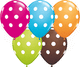 Assorted Polka Dots 11″ Latex Balloons (50 count)