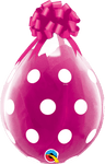 Qualatex Latex Big Polka Dots 18" Round Stuffing Balloons (25 pack)