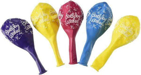 Qualatex Latex Birthday Wishes 11" Latex Balloon Set (5 Count)