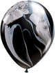 Black & White SuperAgate 11″ Latex Balloons (100)