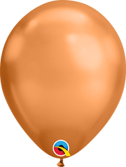 Qualatex Latex Chrome Copper 7″ Latex Balloons (100)