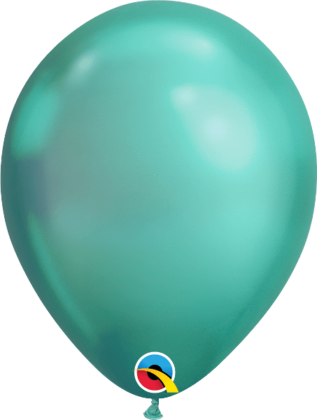Qualatex Latex Chrome Green 11″ Latex Balloons (100)
