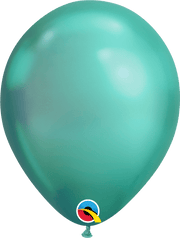 Qualatex Latex Chrome Green 11″ Latex Balloons (25)