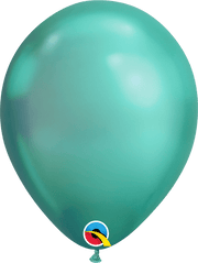 Qualatex Latex Chrome Green 7″ Latex Balloons (100)