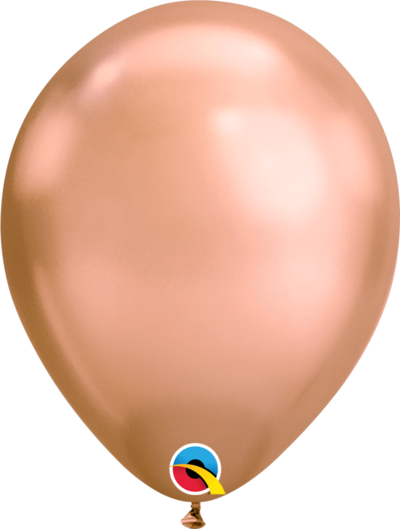 Chrome Rose Gold 11″ Latex Balloons (100)