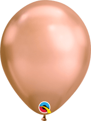 Qualatex Latex Chrome Rose Gold 11″ Latex Balloons (25)