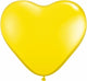 Citrine Yellow Heart Latex Balloons 6″ Latex Balloons (100 count)