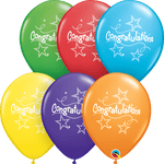 Qualatex Latex Congratulations Stars 11″ Latex Balloons (50)